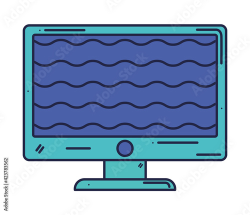 desktop computer isolated