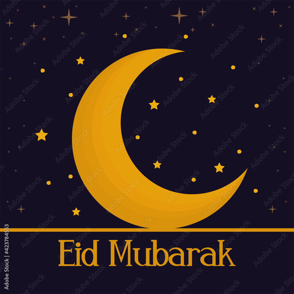Fototapeta premium eid mubarak card