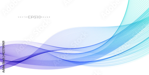 Wave vector element with abstract colorful gradient lines for website, banner and brochure, Curve flow motion illustration, Vector lines, Modern background design.