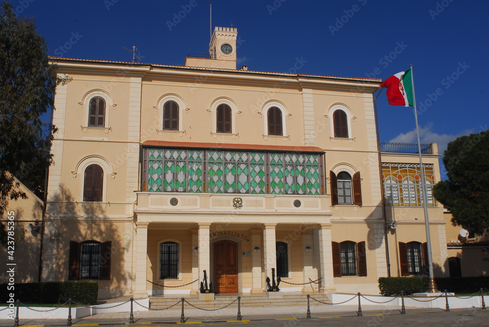 Naklejka premium Ammiragliato Marina Militare La Maddalena, Sardegna