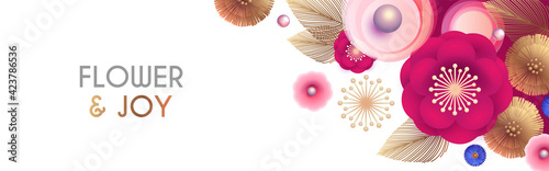 Принти на полотні Flower design