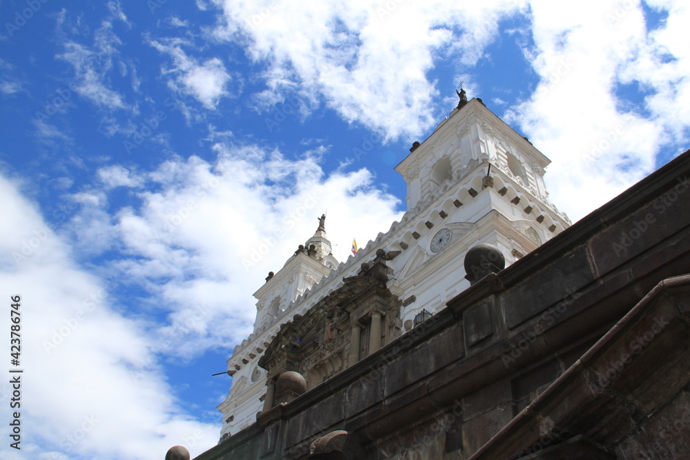 The church of St. Francis in Quito, Ecuador
