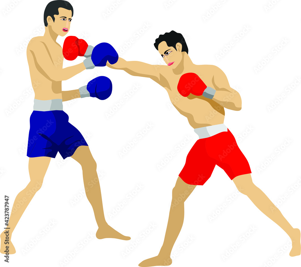 Boxing Cartoon Sport Vector Illustration