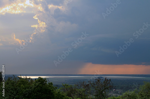 Sunset in Siem Reap  Cambodia