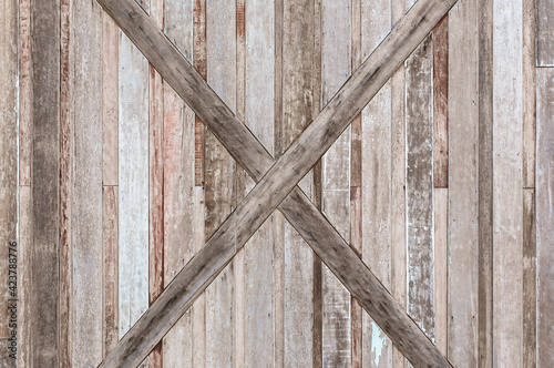 Wood plank wall texture for background. Full Frame