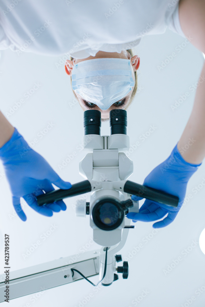 Modern equipment for detailed examination of the teeth Modern equipment for detailed examination of the teeth