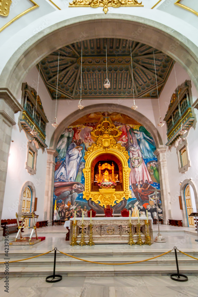 Basilica of Our Lady of Candelaria interiors, Tenerife island, Spain