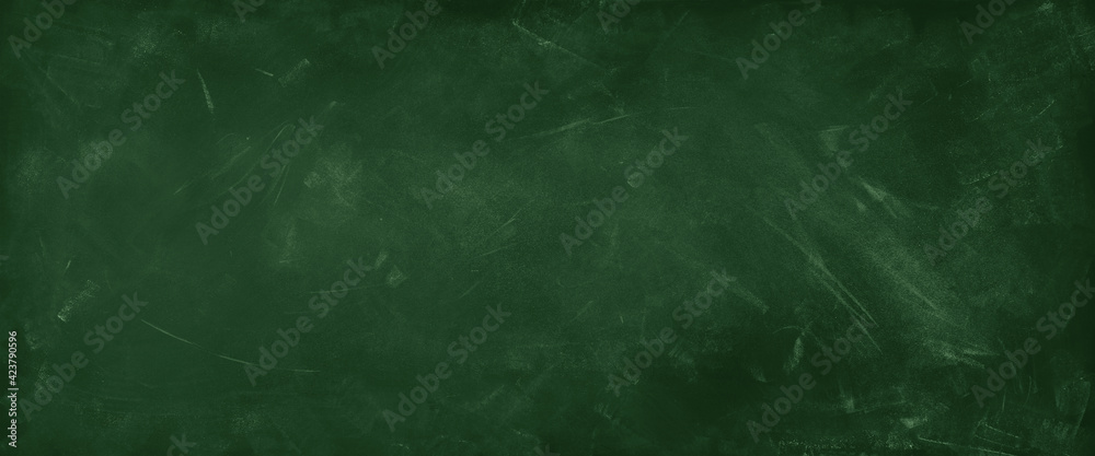 Naklejka premium Green blackboard or chalkboard
