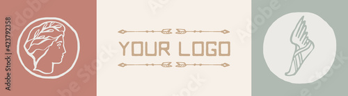 Greek god, The Winged Sandals of Hermes Logo