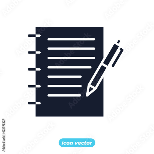 hobby writing icon. Hobbies writing symbol template for graphic and web design collection logo vector illustration