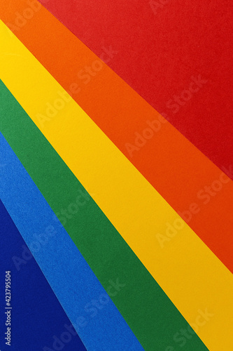 LGBT colorful background seen from above
