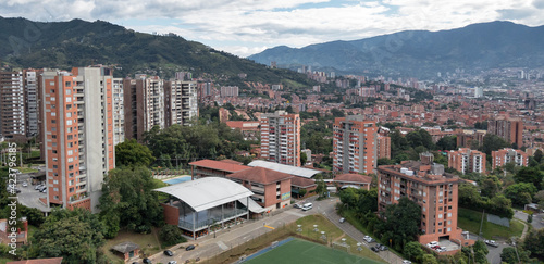 Envigado, Antioquia, Colombia. June 7, 2018: Urban and panoramic landscape in Envigado. photo