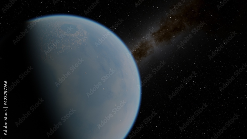 Beauty of deep space. Billions of galaxy in the universe Cosmic art background 3d render