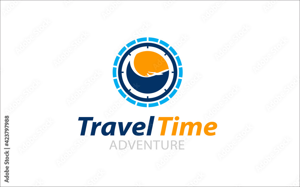 Illustration vector graphic of summer travel icon vector logo template Illustration vector graphic of summer travel icon vector logo template