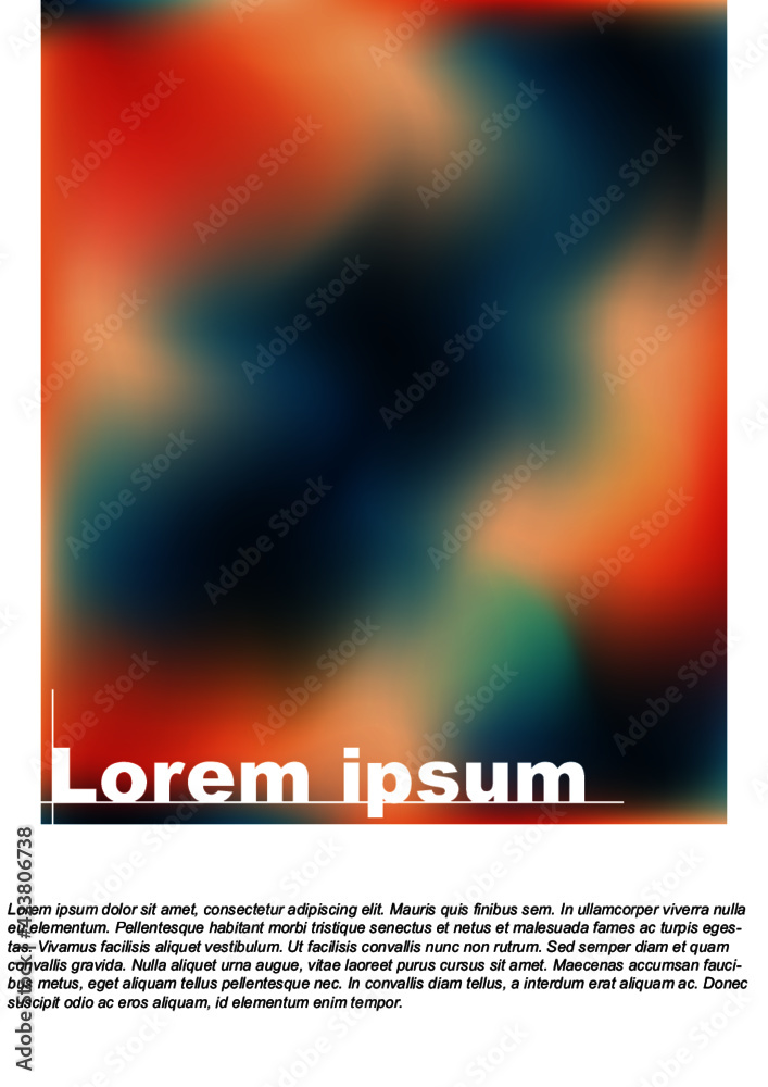 Naklejka premium Poster template