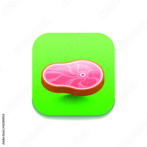 Meat Butcher Logo Vector Symbol Icon Design Style