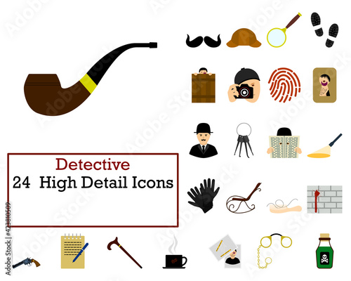 Detective Icon Set