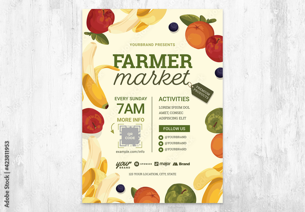 FREE PRINTABLE FRESH FRUIT MARKET (FARMERS MARKET SAMPLER