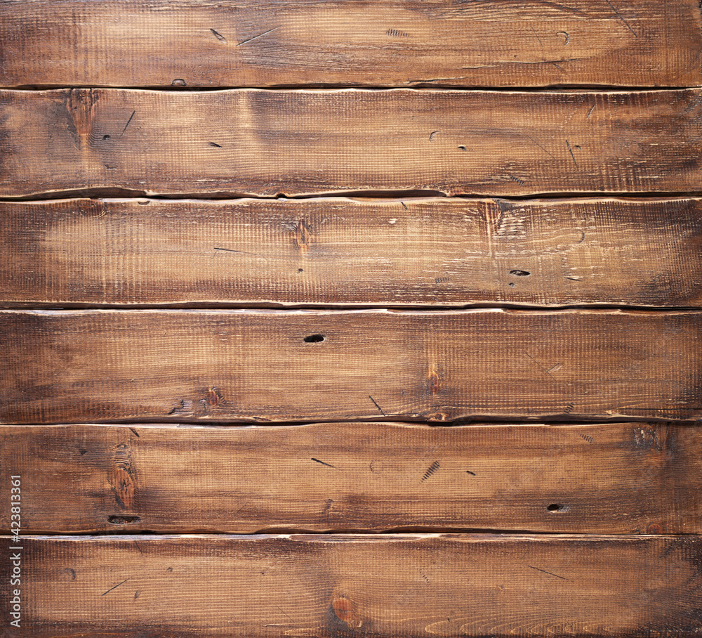 Wooden table top background or wall texture. Brown wood board tabletop  Stock Photo | Adobe Stock