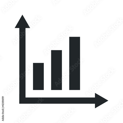 Financial decrease report icon