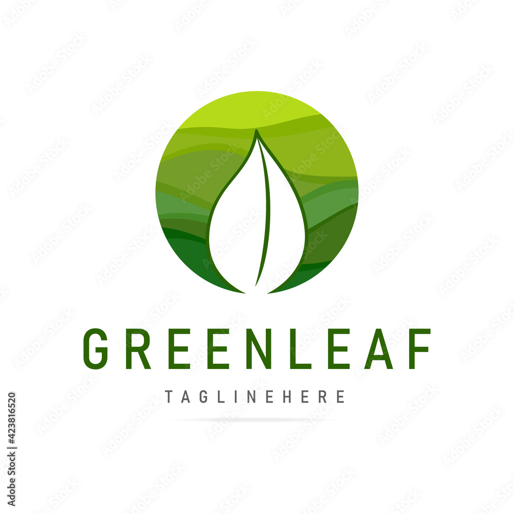 Abstract green leaf logo icon vector design graphic hand drawn lines eco bio sign.Template Landscape design,garden symbol,logotype environment business company.Organic plant,nature,vegan food,ecology Abstract green leaf logo icon vector design graphic hand drawn lines eco bio sign.Template Landscape design,garden symbol,logotype environment business company.Organic plant,nature,vegan food,ecology