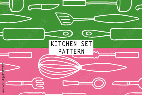 Pattern of Kitchen Illustration