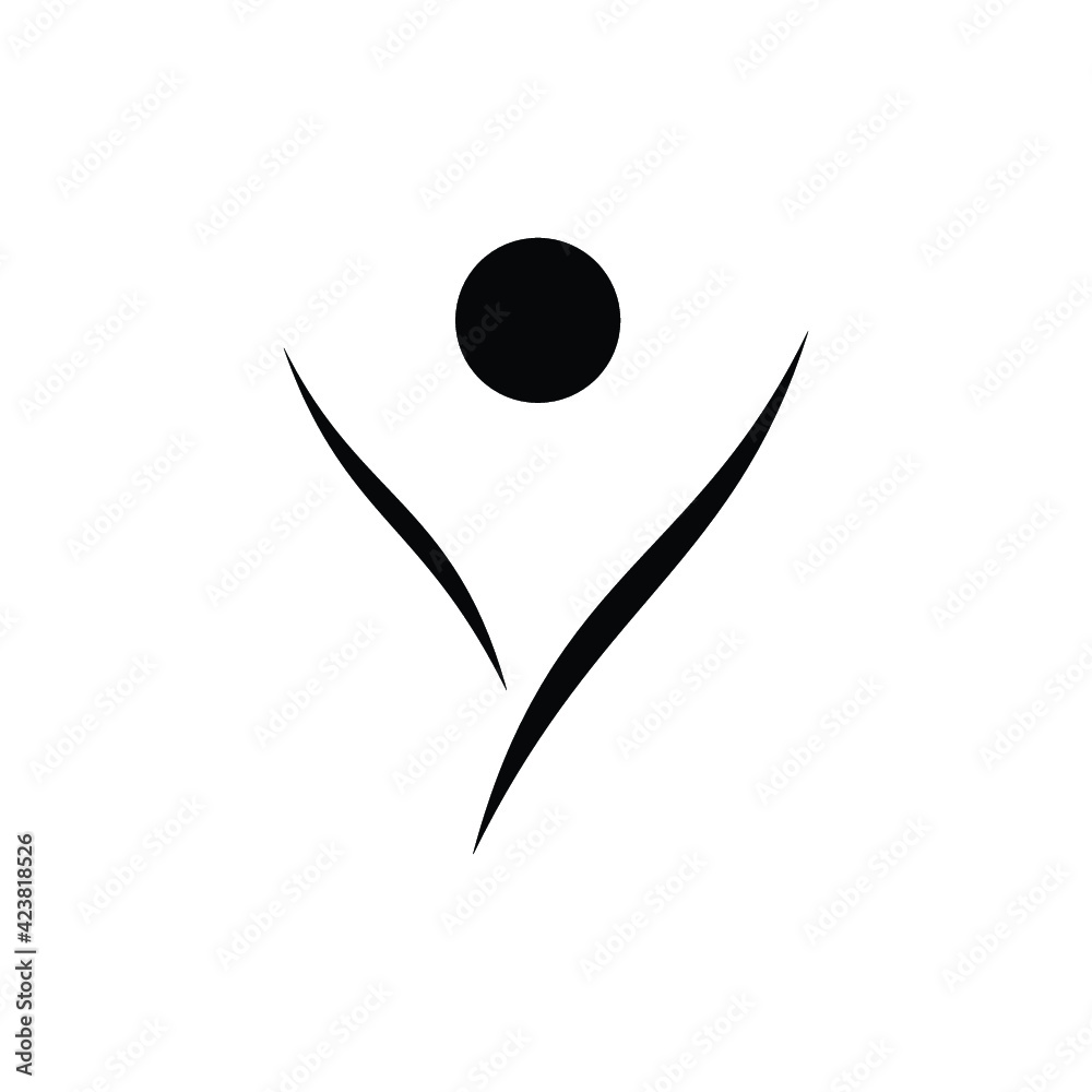 Yoga studio abstract logo image Yoga studio abstract logo image