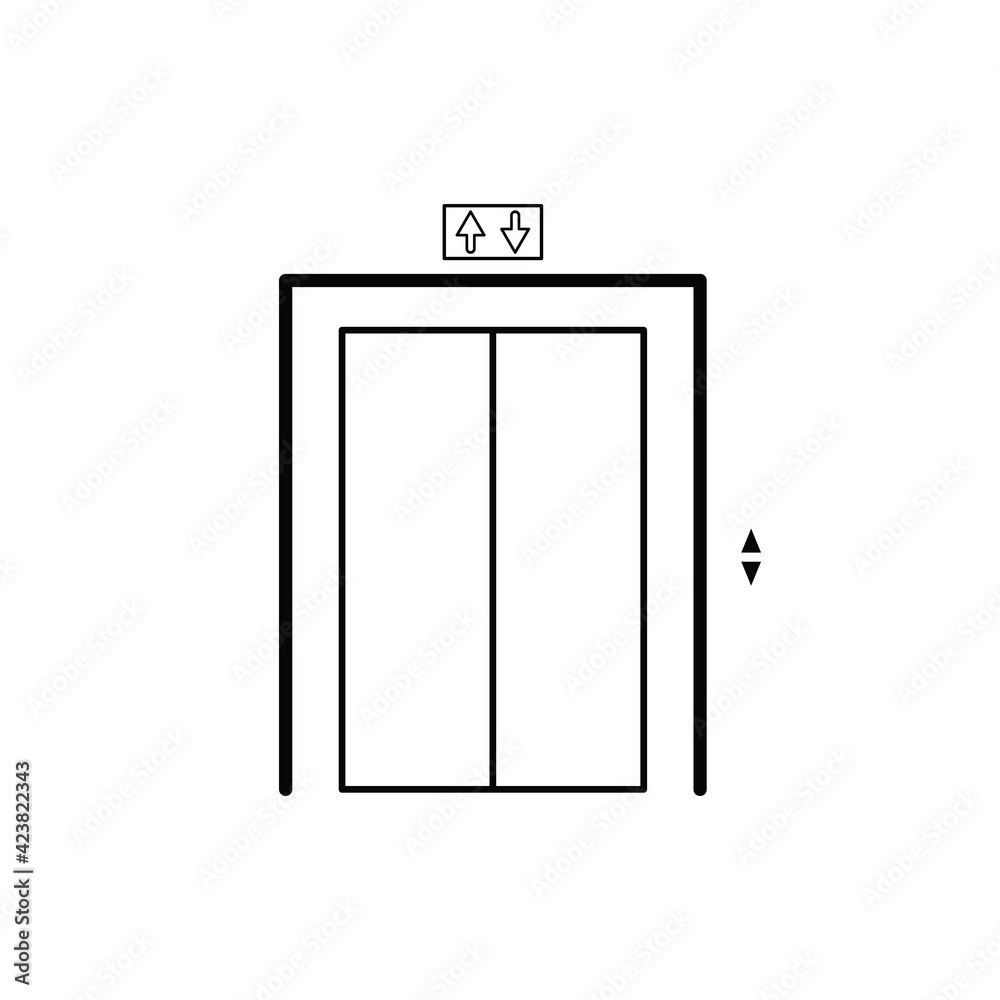 Elevator lift icon Elevator lift icon