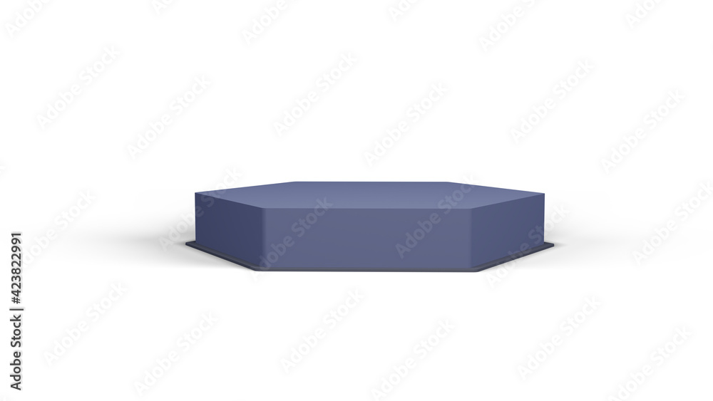3d rendering of podium template. Soft shadows. Pedestal isolated on white background 3d rendering of podium template. Soft shadows. Pedestal isolated on white background