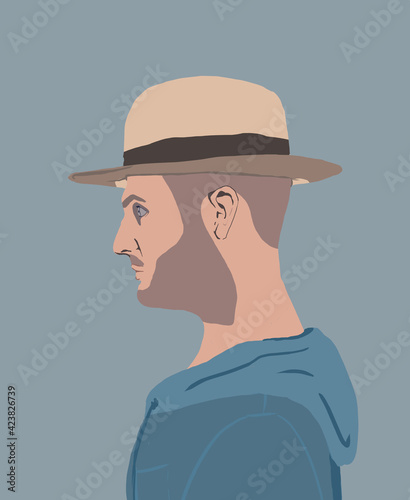 man in a hat