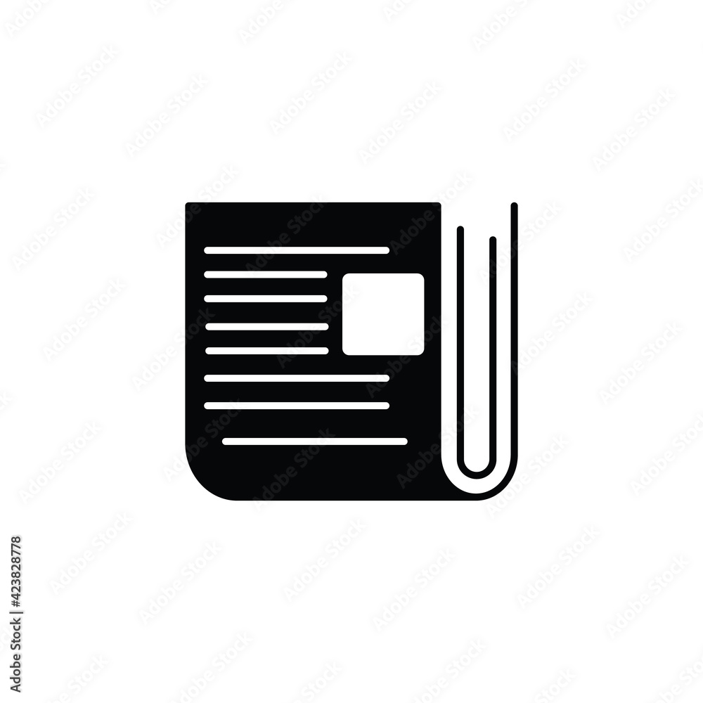 Newspaper icon in modern design Newspaper icon in modern design
