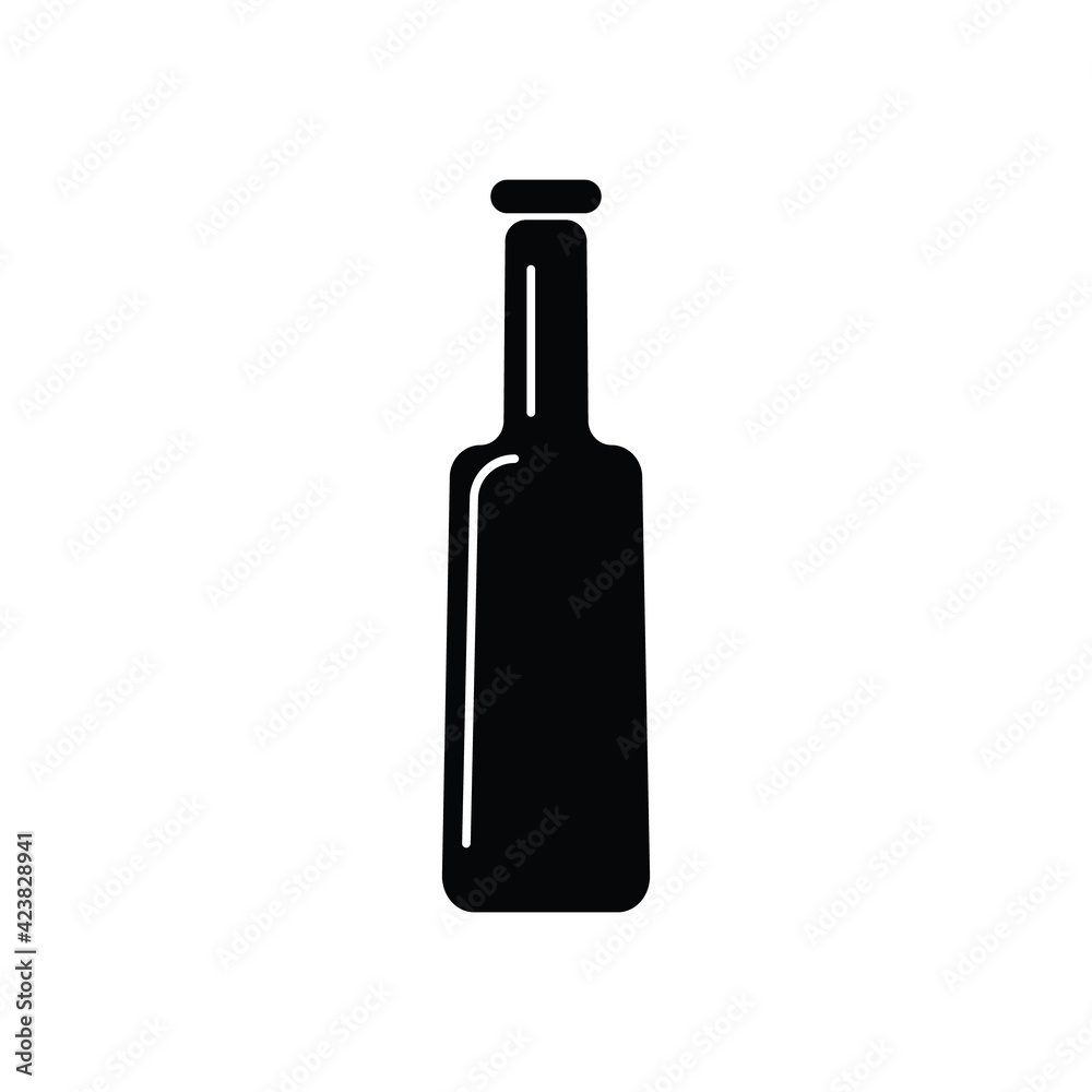 Beer bottle icon illustration Beer bottle icon illustration