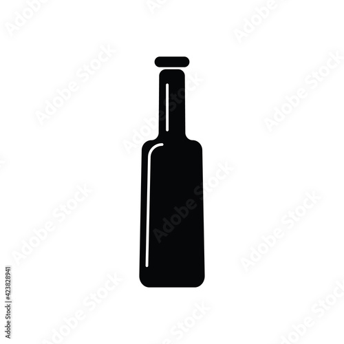 Beer bottle icon illustration