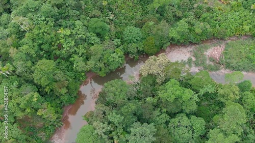 Ecuador jungle aerial view