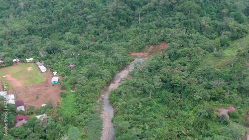 Ecuador jungle aerial view