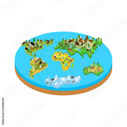 Flat earth outdated hypothesis that the Earth is a flat disk. The concept of a flat earth was present in the cosmogonic mythology of many peoples of antiquity, in particular