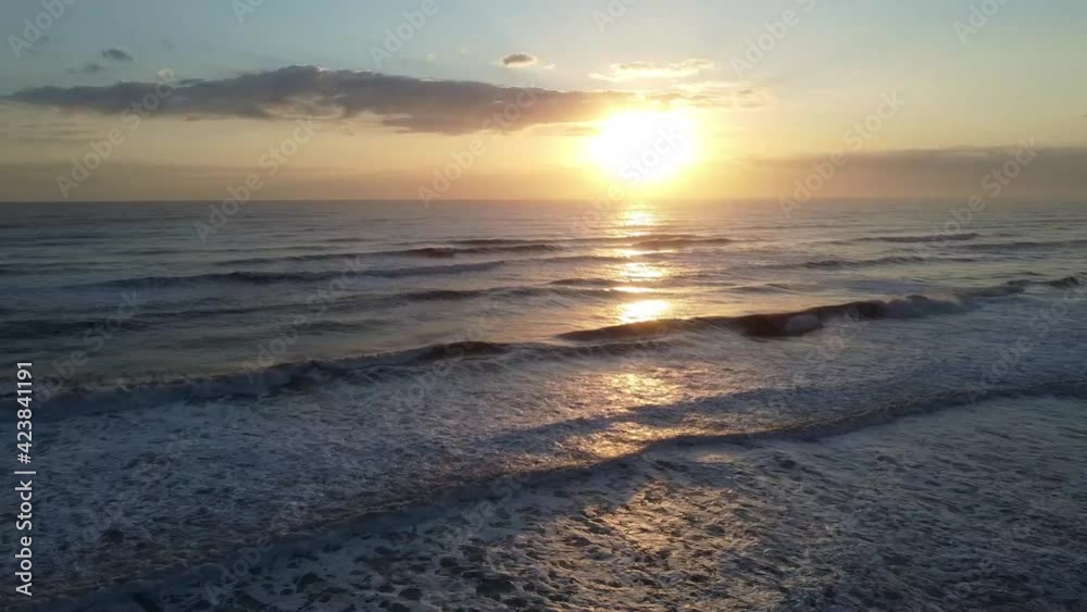Sun and beach, sunrise on the beach of Gandia Sun and beach, sunrise on the beach of Gandia