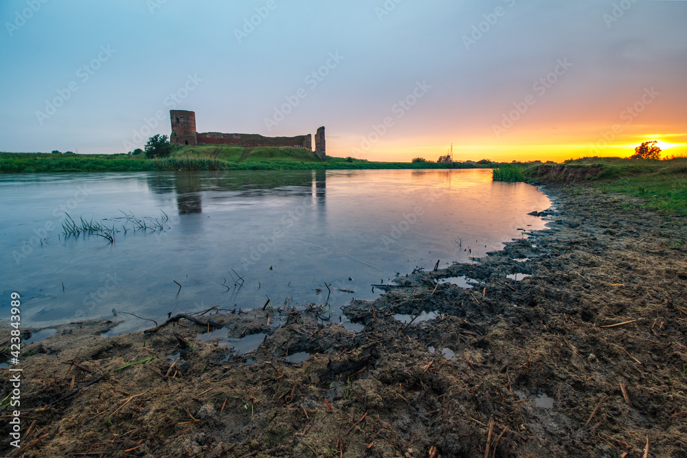 Naklejka premium Medieval royal castle in City of Kolo - Poland