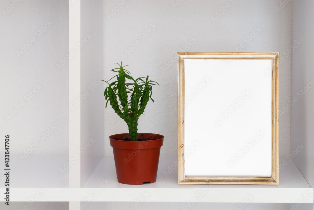 Mock up frame with white blank card. Mockup Template with copy space for your design or text. Mock up frame with white blank card. Mockup Template with copy space for your design or text.