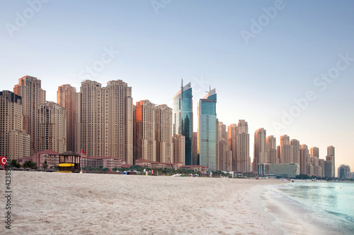 modern skyscrapers on the bank of the Persian Gulf in Dubai © Михаил Степанов