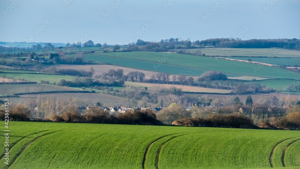 Scenic View of the Rolling Oxfordshire Countryside
