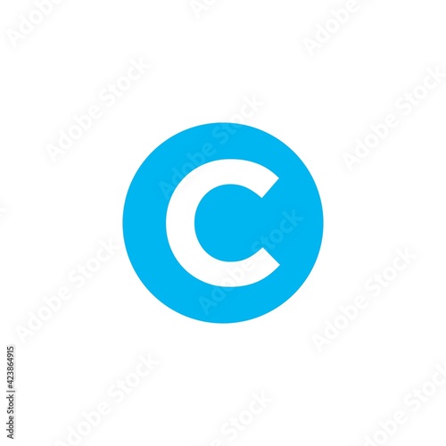 Free Download Initials Letter C logo in the circle. Logo icon design template - GFXLoad