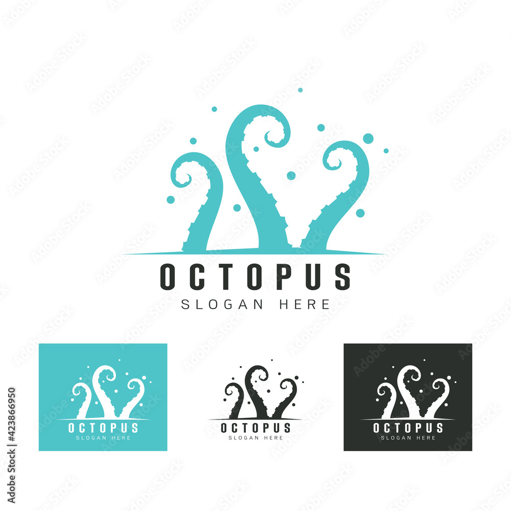 silhouette logo octopus tentacles silhouette logo octopus tentacles