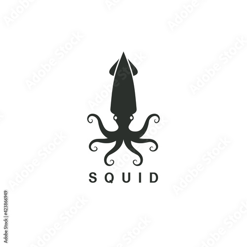 squid logo vector illustration design