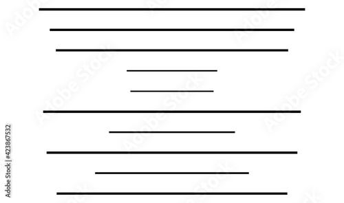 Random straight parallel lines, stripes geometric abstract vector element