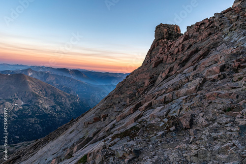 Ledges on Longs Peak