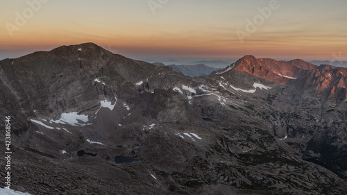 Rocky Mountain National Park Landscape from Longs Peak