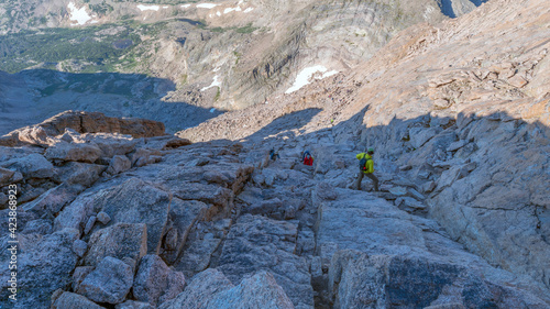 Homestretch on Longs Peak from the summit