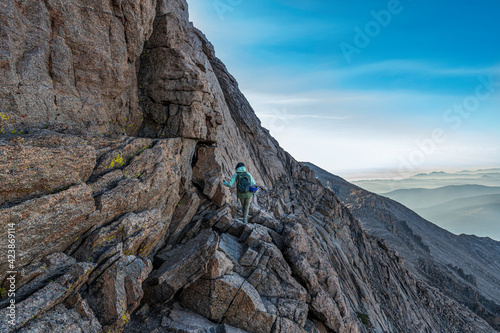 Hiking through the Ledges on Longs Peak