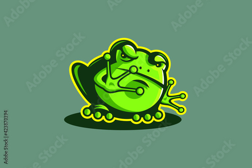 Fotografie FROG MASCOT LOGO